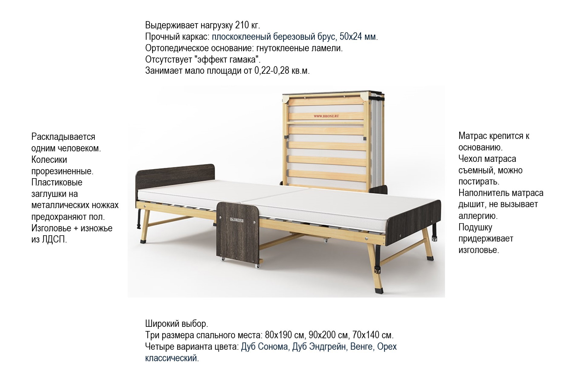 Ортопедическое основание для кровати 70х140