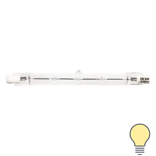 Лампа галогенная Uniel R7s 500 Вт свет тёплый белый универсальный кронштейн для консольного светильника uniel