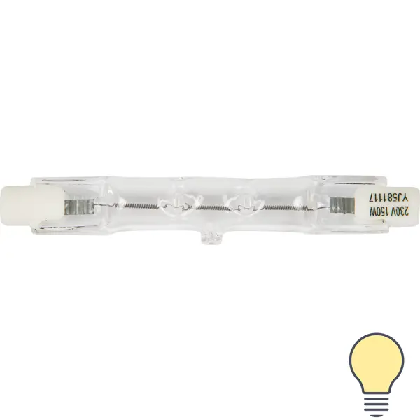 Лампа галогенная Uniel R7s 150 Вт свет тёплый белый светящаяся ушная ложка usb интерфейс белый мягкий свет с 5 кратным увеличительным стеклом очистка ушной серы