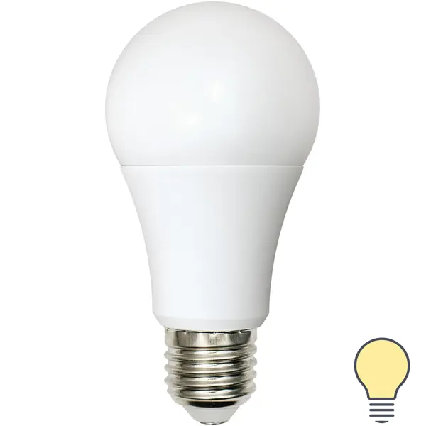 Лампа светодиодная Volpe E27 210-240 В 8 Вт груша матовая 640 лм теплый белый свет лампа светодиодная volpe e27 210 240 в 10 вт груша матовая 800 лм нейтральный белый свет