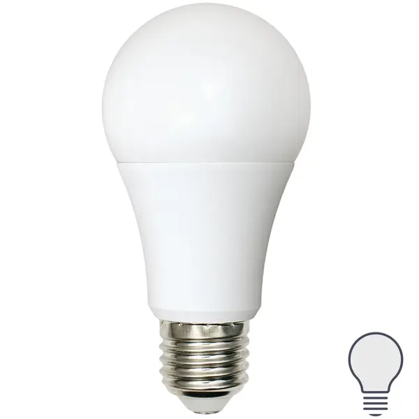Лампа светодиодная Volpe E27 210-240 В 10 Вт груша матовая 800 лм, нейтральный белый свет 