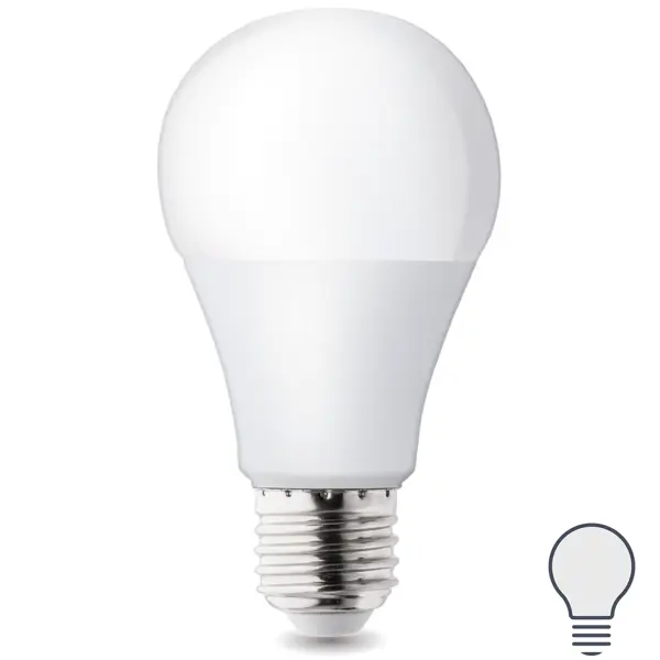 Лампа светодиодная E27 220-240 В 19 Вт груша матовая 2000 лм нейтральный белый свет