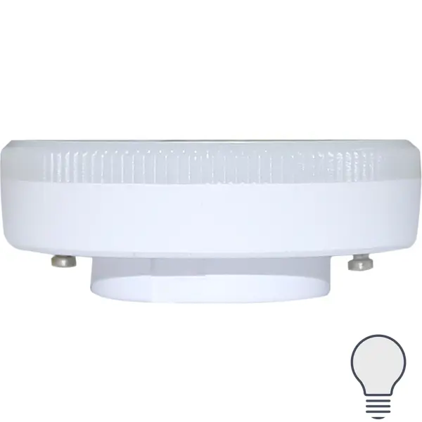 Лампа светодиодная Lexman GX53 170-240 В 9 Вт матовая 900 лм нейтральный белый свет суппорт с рамкой lexman 45x100х55 мм белый