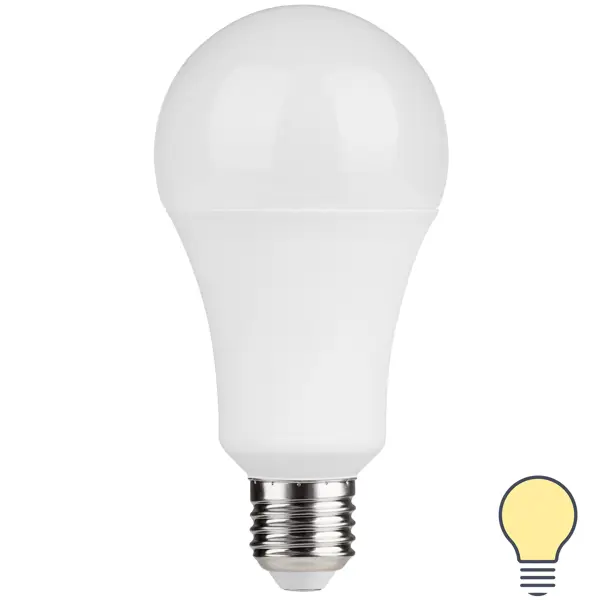 Лампа светодиодная E27 220-240 В 10 Вт груша матовая 1000 лм теплый белый свет микрофон звук свет желтый