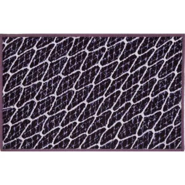 фото Коврик декоративный нейлон кристалл 50x80 см цвет фиолетовый ctim