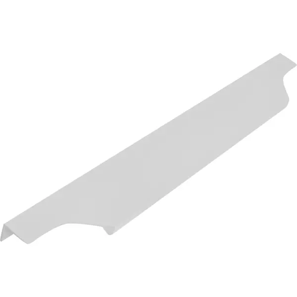 Ручка-профиль мебельная CA1.1 296 мм алюминий цвет белый п профиль 3000 мм белый шёлк