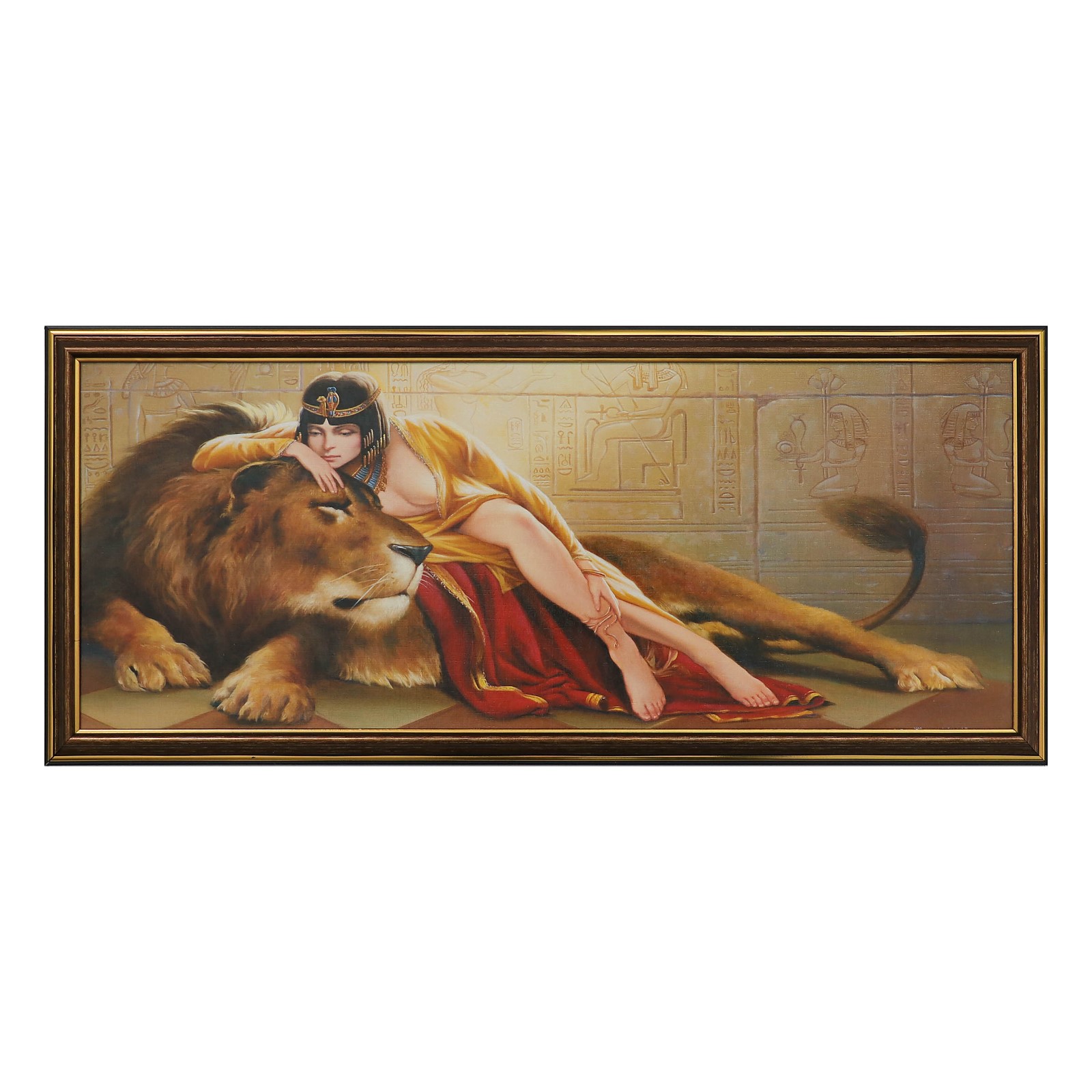 Картина по номерам Raduga (Paintboy) «Девушка со львом»