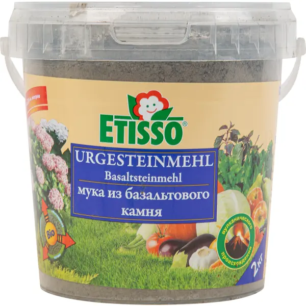 Базальтовая мука Etisso 2 кг удобрение доломитовая мука на158 4 кг