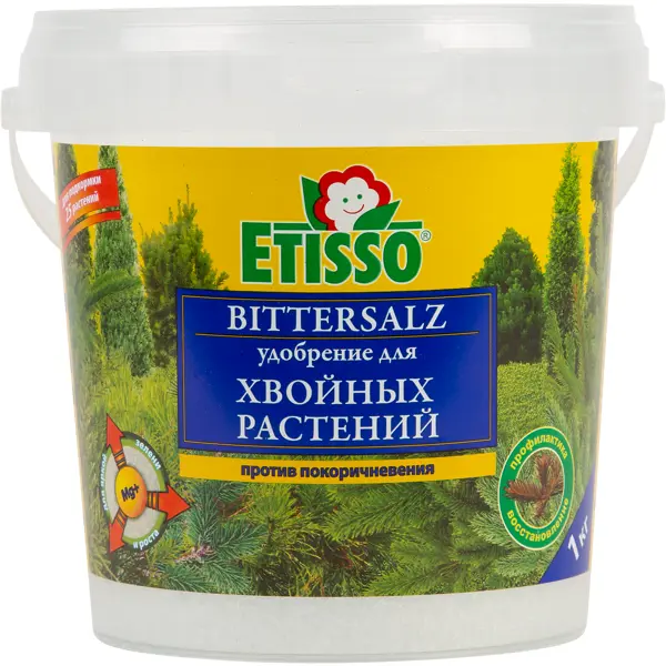 Удобрение Etisso для хвойных растений 1 кг грунт для хвойных растений агрикола 50 л