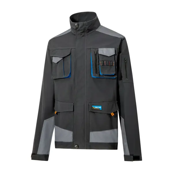 Куртка рабочая Dexter цвет серый размер XL рост 184-187 см рюкзак staff strike универсальный 3 кармана черно серый 45х27х12 см 270784