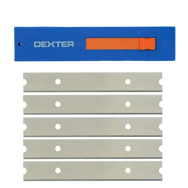 Лезвие для скребка универсальное Dexter 100 мм, 5 шт. лезвия для скребка 100 мм 10 шт
