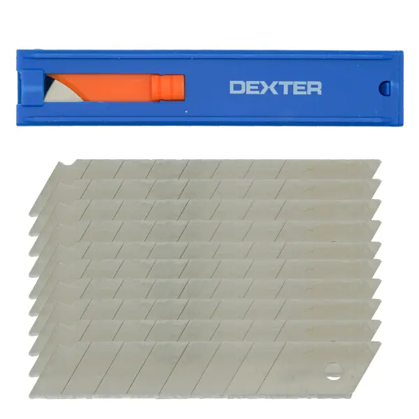 Лезвие универсальное Dexter 18 мм, 10 шт. лезвие трапециевидное dexter 316 00465 19 мм 5 шт