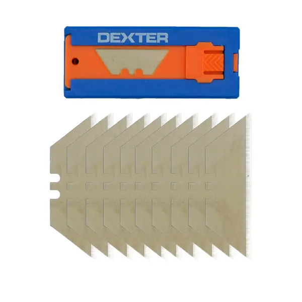 Лезвие трапециевидное Dexter 318-00375 19 мм, 10 шт. лезвие для скребка универсальное dexter 100 мм 5 шт