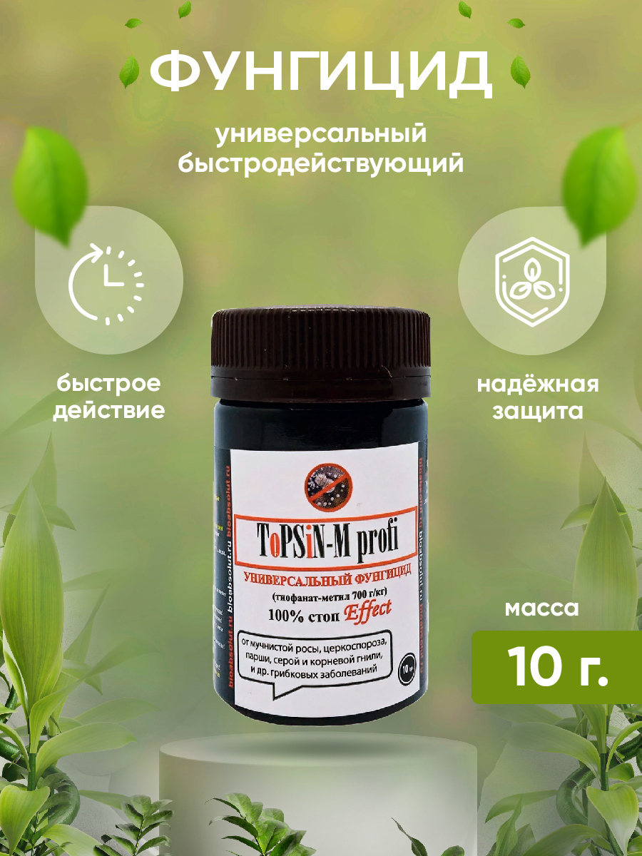 Универсальный фунгицид Биоабсолют BA0035 ToPSiN-M profi 10 гр по цене 233  ₽/шт. купить в Уфе в интернет-магазине Леруа Мерлен