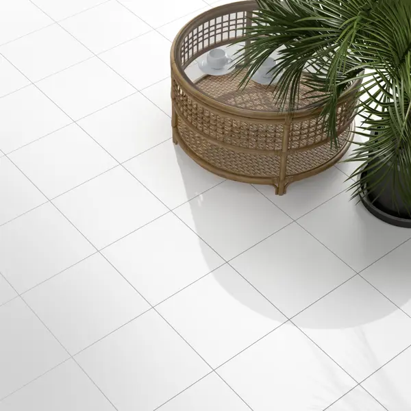 Глазурованный керамогранит Artens Норд 3D 40.2x40.2 см 1.62 м² матовый цвет белый