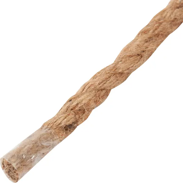 Веревка джутовая 8 мм цвет коричневый, 20 м/уп. джутовая декоративная веревка для рукоделия остров сокровищ