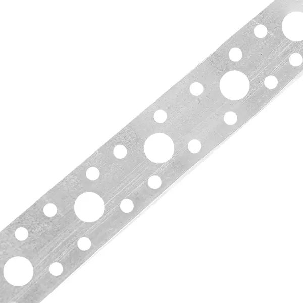 Перфорированная лента прямая LP 25x0.5 5 м оцинкованная сталь цвет серый прямая перфорированная лента starfix