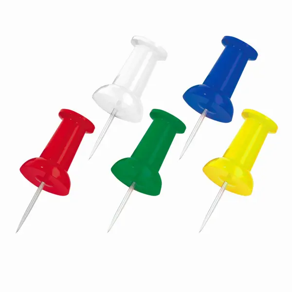 Кнопки-гвоздики силовые 10 мм цвет разноцветный 50 шт. силовые кнопки для пробковых досок attache