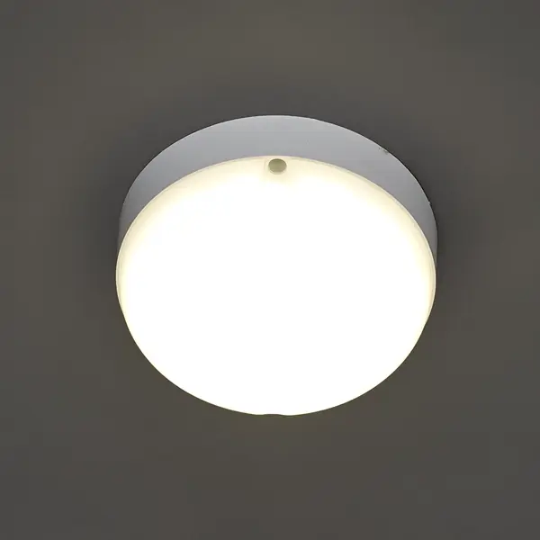 фото Светильник жкх светодиодный volpe q293 15 вт ip65, накладной, круг, нейтральный белый свет, цвет белый