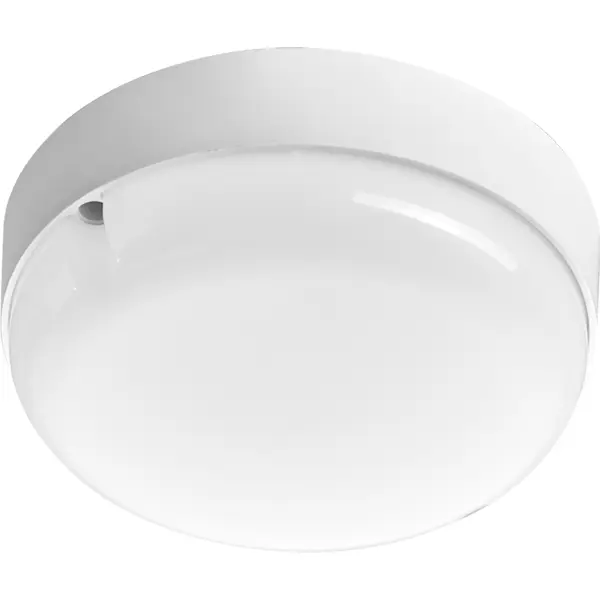 Светильник ЖКХ светодиодный Volpe Q293 15 Вт IP65, накладной, круг, нейтральный белый свет, цвет белый прожектор светодиодный уличный 52822 7 30 вт 6500k ip65 холодный белый свет
