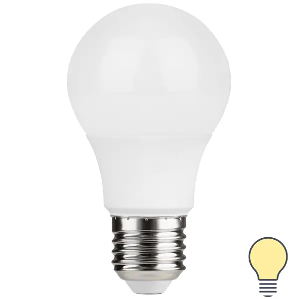 фото Лампа светодиодная osram а60 e27 220-240 в 7 вт груша матовая 560 лм, теплый белый свет