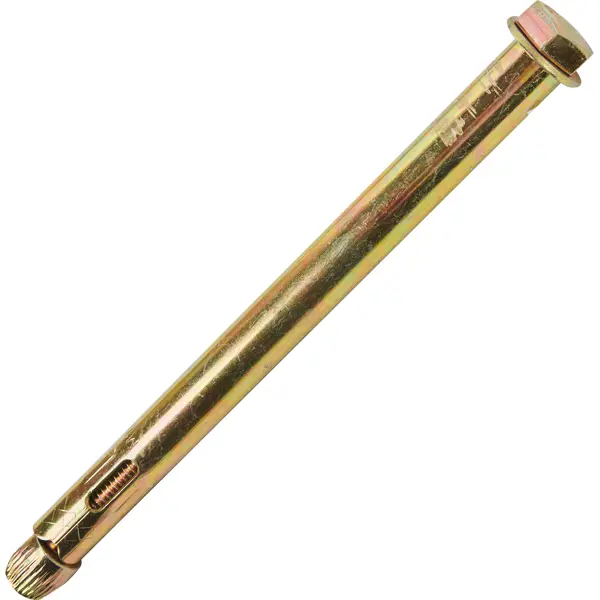 Втулочный анкер 16x200 мм оцинкованная сталь шуруп кольцо 3x10 мм сталь оцинкованная золотой