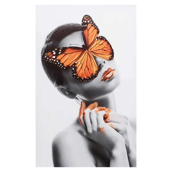 Картина на подрамнике Леди-бабочка 70x110 по цене 1695 ₽/шт. купить в  Иваново в интернет-магазине Леруа Мерлен