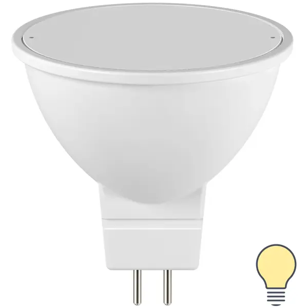 Лампа светодиодная Lexman Clear G5.3 175-250 В 6 Вт прозрачная 500 лм теплый белый свет лампа светодиодная lexman clear e27 220 в 9 вт шар 1055 лм теплый белый а света