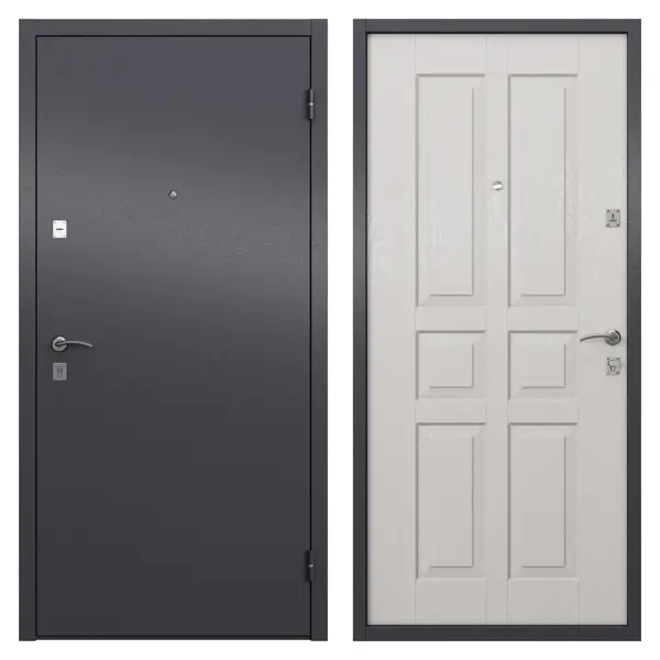 Дверь входная металлическая Альта Фина 860 см правая цвет белый дверь входная металлическая берн 950 мм правая мара дуб