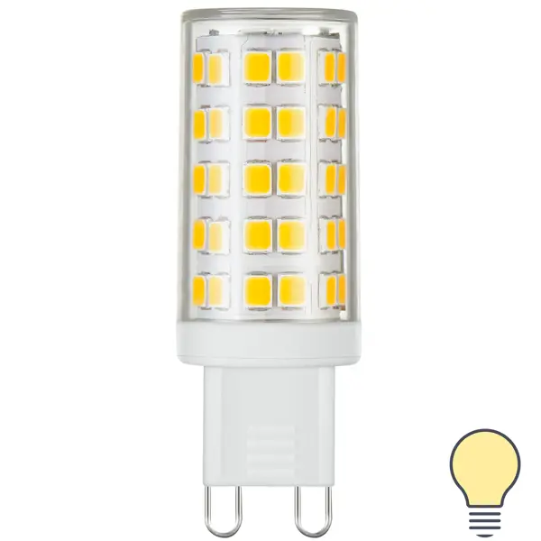Лампа светодиодная G9 220 В 5 Вт кукуруза 425 лм тёплый белый свет фреза керамическая для маникюра кукуруза средняя нарезка 6 × 15 мм в пластиковом футляре белый