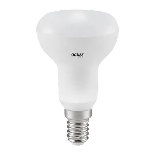 Лампа светодиодная Gauss R50 E14 170-240 В 5.5 Вт гриб матовая 420 лм теплый белый свет прикосновение тьмы сент клэр с