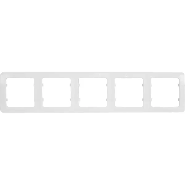 Рамка Hegel Master 5 M 36.2x8.1 см пластик цвет белый телевизионная розетка встраиваемая hegel рств 401 белый