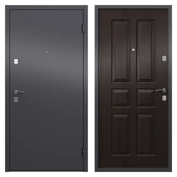 Дверь входная металлическая Альта Фина 860 см правая цвет дуб дверь входная металлическая профи pro 206x96 см правая антик медь