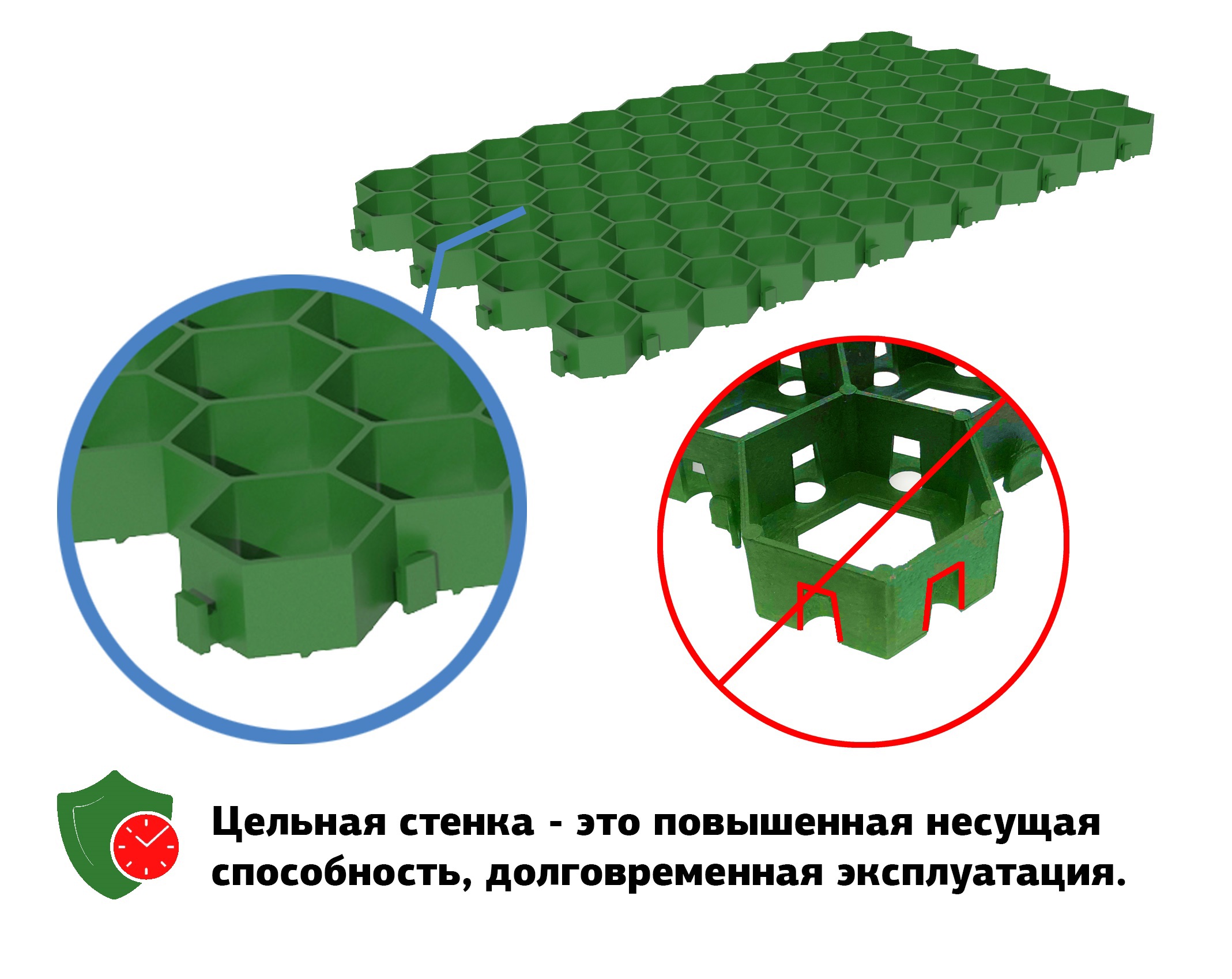 Решетка газонная Gidrolica Eco Standart 70х40x3.2 см цвет зелёный ✳️ купить  по цене 231 ₽/шт. в Тольятти с доставкой в интернет-магазине Леруа Мерлен