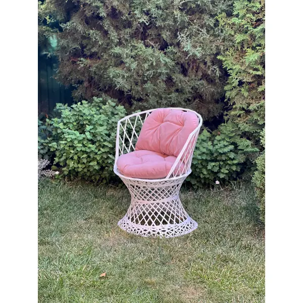 фото Набор садовой мебели лаура вивальди смола/стекло белый: стол и 2 кресла без бренда