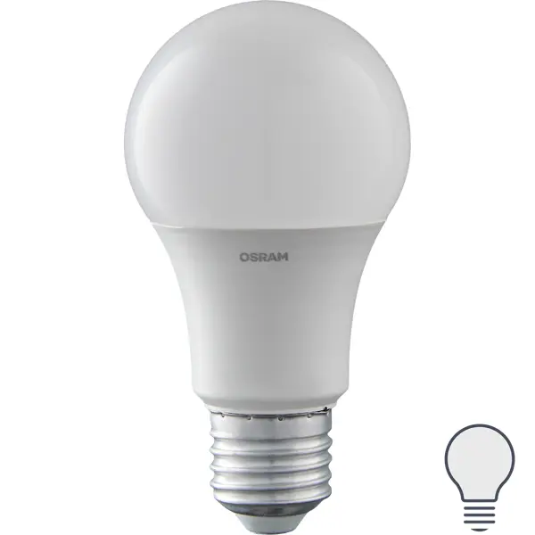 Лампа светодиодная Osram Antibacterial E27 220-240 В 8.5 Вт груша 806 лм нейтральный белый свет