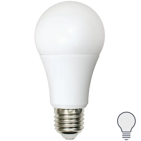 Лампа светодиодная Volpe E27 210-240 В 8 Вт груша матовая 640 лм, нейтральный белый свет лампа светодиодная volpe e27 210 240 в 10 вт груша матовая 800 лм нейтральный белый свет