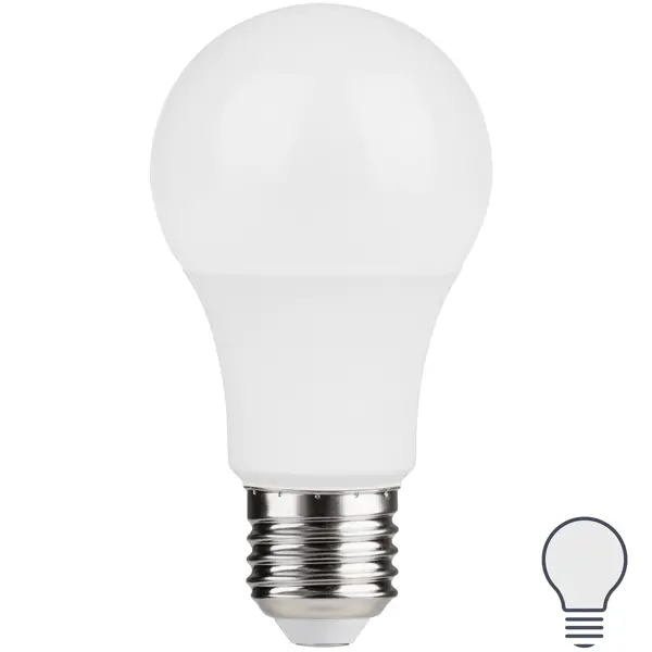 фото Лампа светодиодная osram а60 e27 220-240 в 8.5 вт груша матовая 800 лм, нейтральный белый свет