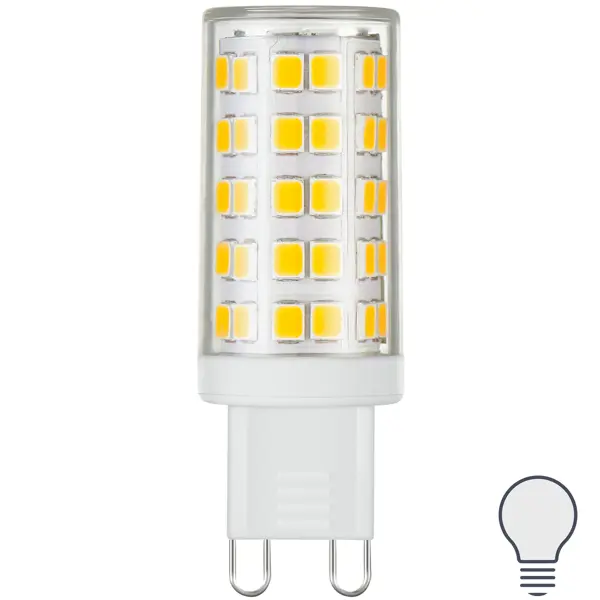 Лампа светодиодная G9 220 В 5 Вт кукуруза 425 лм нейтральный белый свет