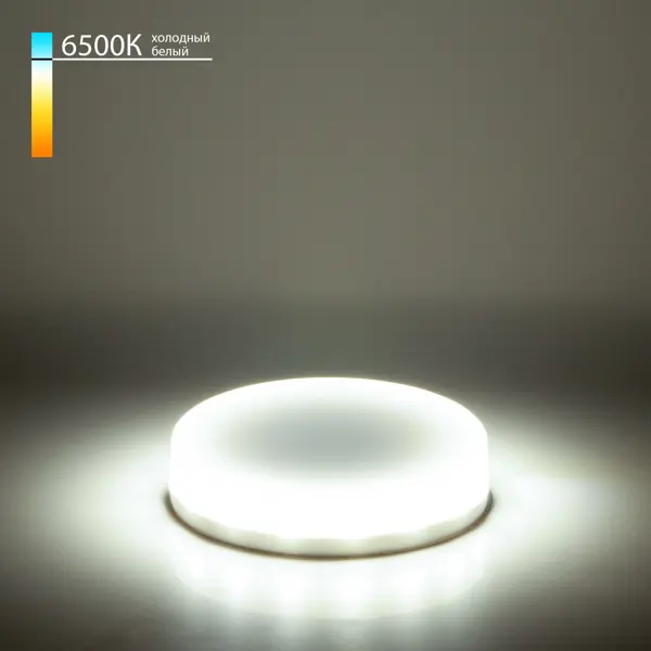фото Лампа светодиодная gx53 6 вт холодный белый свет, цвет белый elektrostandard