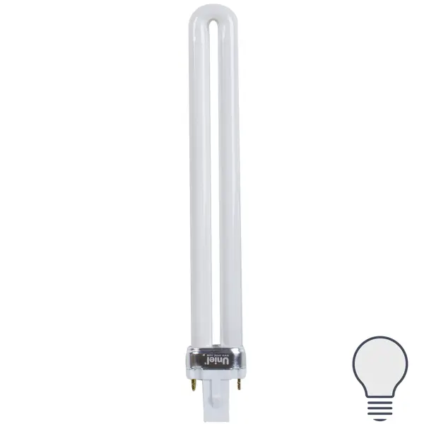 Лампа энергосберегающая Uniel дуга G23 11 Вт свет холодный белый универсальный кронштейн для консольного светильника uniel