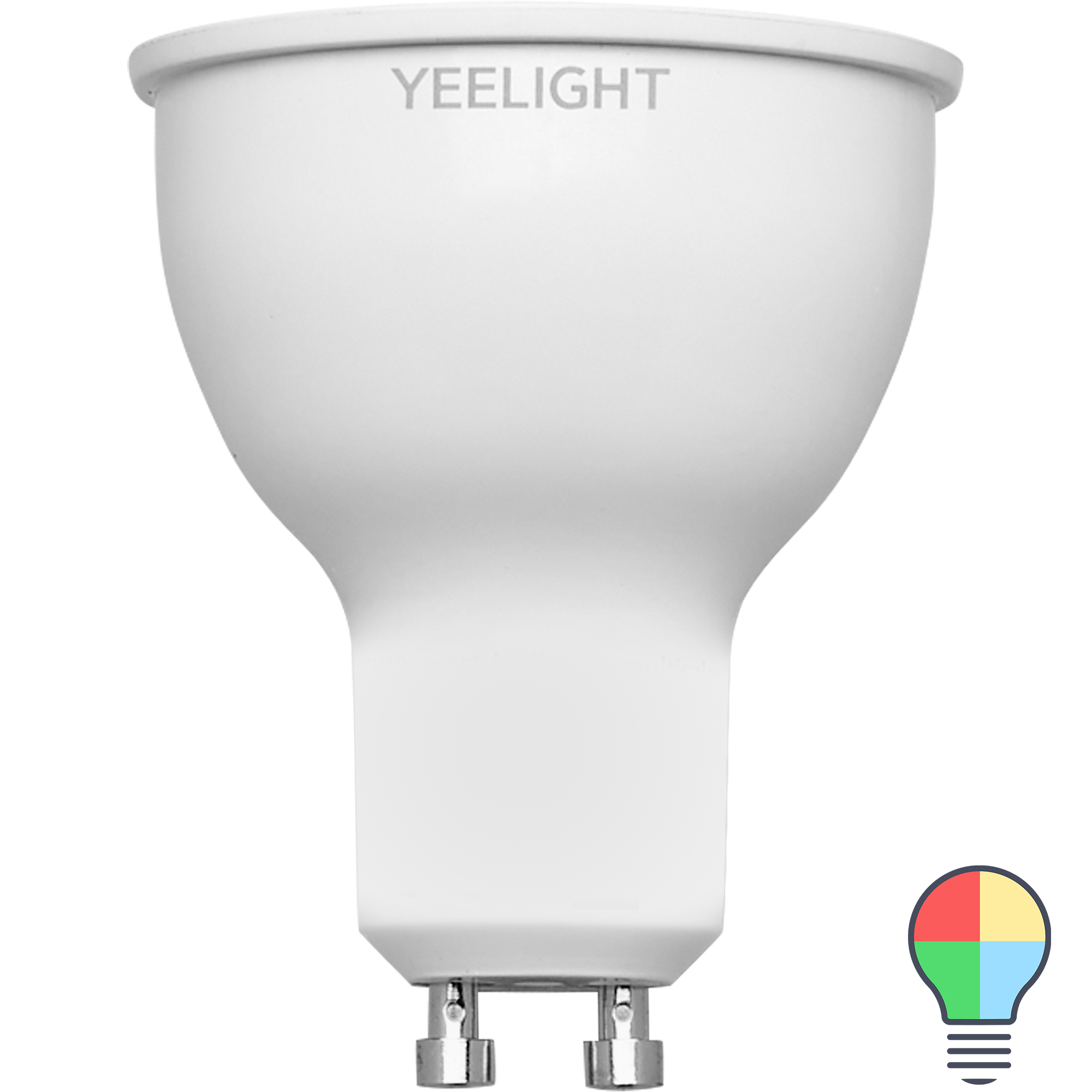 Лампа умная светодиодная Yeelight GU10 200-240 В 5 Вт спот прозрачная .