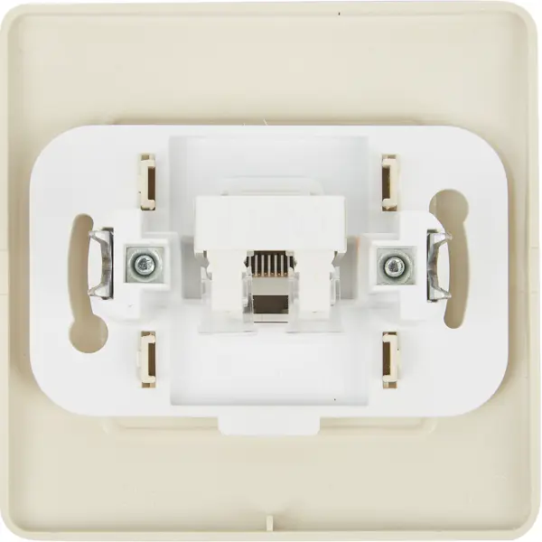 фото Розетка компьютерная встраиваемая schneider electric blanca rj45 cat 5 цвет бежевый