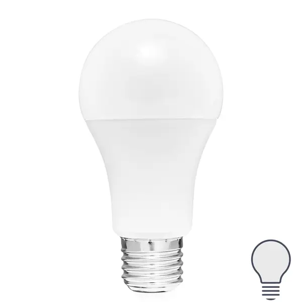 Лампа светодиодная с датчиком освещенности E27 Uniel Smart 200-250 В 10 Вт груша матовая 900 лм, белый свет умная лампочка yeelight gu10 smart bulb w1 dimmable теплый белый yldp004