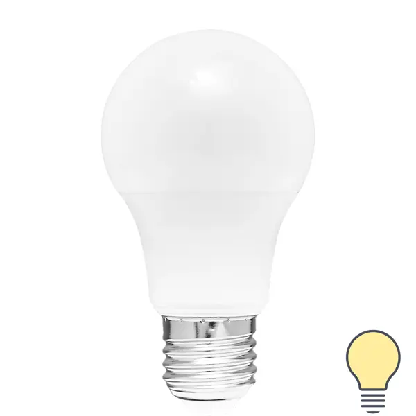 Лампа светодиодная Volpe Norma E27 230 В 9 Вт груша матовая 720 лм тёплый белый свет груша мраморная 1шт