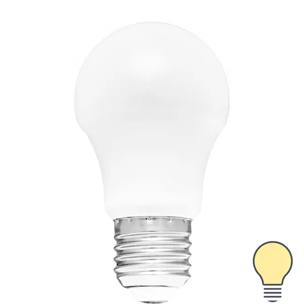 Лампа светодиодная Volpe E27 220-240 В 5 Вт груша матовая 470 лм теплый белый свет лампа светодиодная osram а e27 220 240 в 5 вт груша 600 лм теплый белый свет