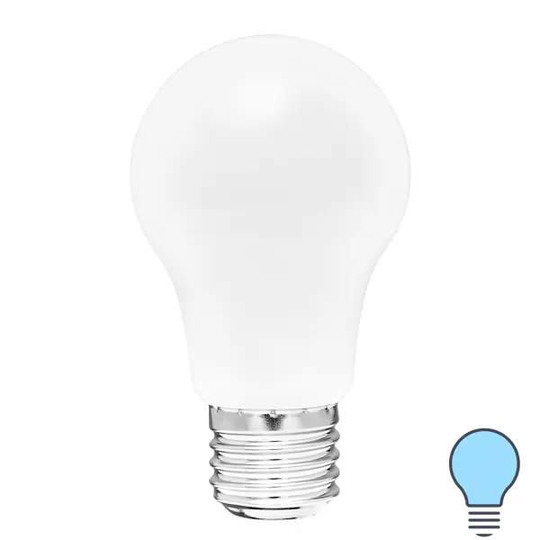 Лампа светодиодная Volpe E27 220-240 В 7 Вт груша матовая 600 лм холодный белый свет лампа светодиодная lexman frosted g5 3 175 250 в 5 5 вт матовая 500 лм теплый белый свет