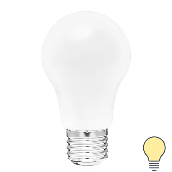 Лампа светодиодная Volpe E27 220-240 В 9 Вт груша матовая 750 лм теплый белый свет лампа светодиодная gauss e14 170 240 в 9 5 вт свеча матовая 750 лм теплый белый свет