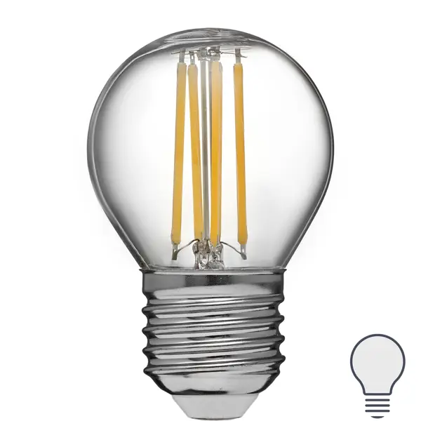 Лампа светодиодная Volpe LEDF E27 220-240 В 7 Вт шар малый прозрачная 750 лм нейтральный белый свет арбалет малый 3 стрелы в колчане