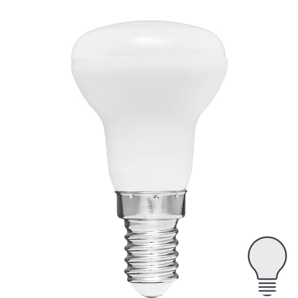 Лампа светодиодная Volpe E14 220-240 В 3 Вт гриб матовая 400 лм теплый белый свет